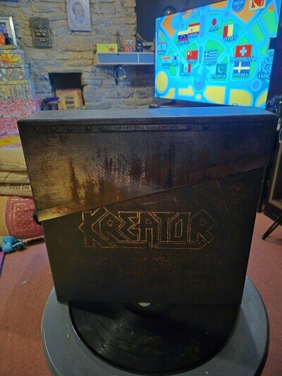 KREATOR UNDER THE GUILLOTINE 1985-1992 6 ALBUM LP BOXSET COLOURED VINYL, read