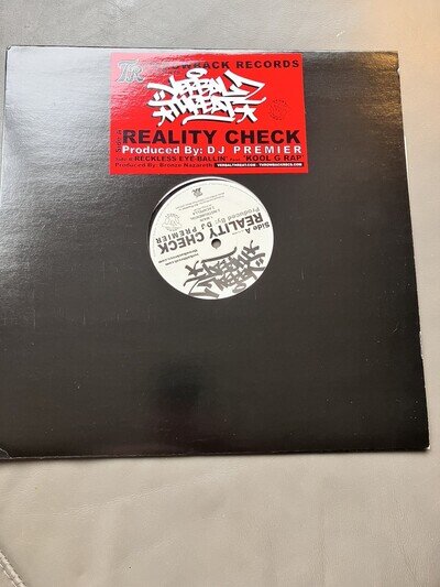 Verbal Threat Reality Check 12” Vinyl DJ Premier Kool G Rap Hip Hop Rap Preemo