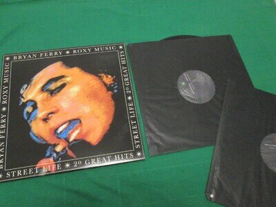 ROXY MUSIC & BRYAN FERRY - STREET LIFE 20 GREAT HITS - 1986 EG - DOUBLE VINYL LP