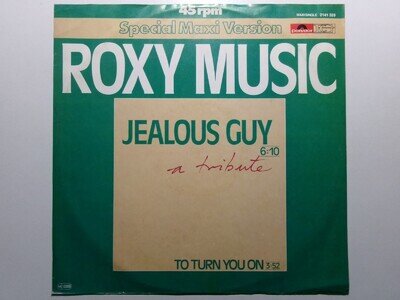 ROXY MUSIC JEALOUS GUY TO TURN YOU ON POLYDOR 2141 328 BRYAN FERRY GERMANY