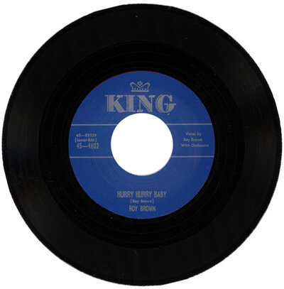 ROY BROWN "HURRY HURRY BABY c/w UP JUMPED THE DEVIL" 1953 R&B CLASSIC