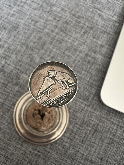 HMV silver stand. Rare item