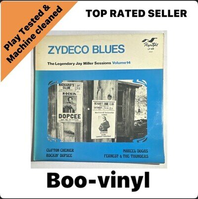 Zydeco Blues The Legendary Jay Miller Sessions Volume 14 Lp Vinyl Record VG+