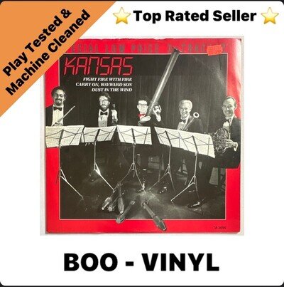 Kansas - Fight Fire With Fire 12" Single 1983 EX / VG+ Condition