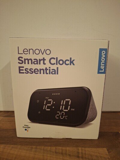 Lenovo Smart Clock Essential Hemp Grey Cd-4n341y New Unused