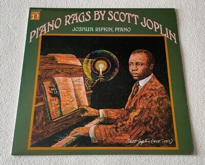 JOSHUA RAFKIN ~ SCOTT JOPLIN PIANO RAGS ~ 1970 UK 8-TRACK STEREO VINYL LP RECORD