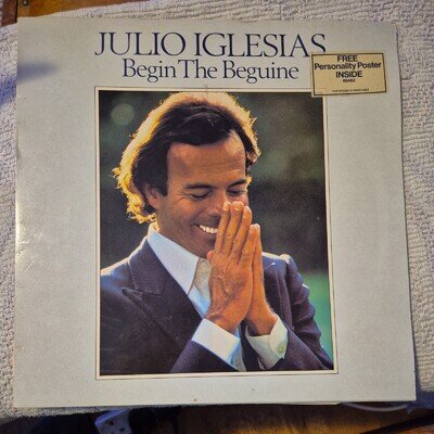 Julio Iglesias Begin the Beguine +poster 12" Vinyl LP (CBS 8562) VG+/VG+(6246)