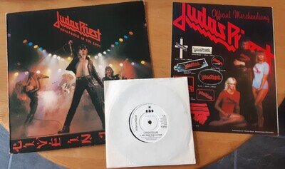 Judas Priest-Unleashed In The East LP 1979 *WITH EP* EX/NM + Insert CBS A1/B1