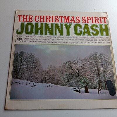 Johnny Cash / The Christmas Spirit 1963 LP / FOLK COUNTRY VINYL EX £5 FLAT POST