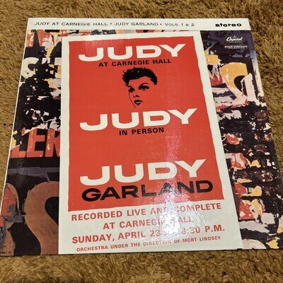 Judy Garland / Judy At Carnegie Hall In Person DOUBLE VINYL LP / EX / FAST POST