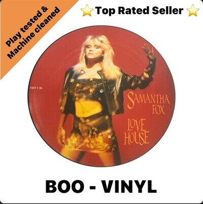 Samantha Fox Love House Vinyl 12" Picture Disc Single Jive ‎– FOXY S 10 1988 UK