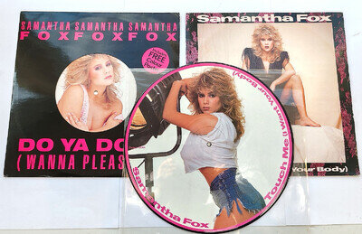 Samantha Fox 3 x 12"singles inc Picture disc Touch Me - Do Ya Do Ya 80s Synth