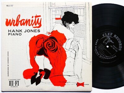 HANK JONES Urbanity CLEF MG C-707 US 1956 MONO DSM Ray Brown Johnny Smith CLEAN
