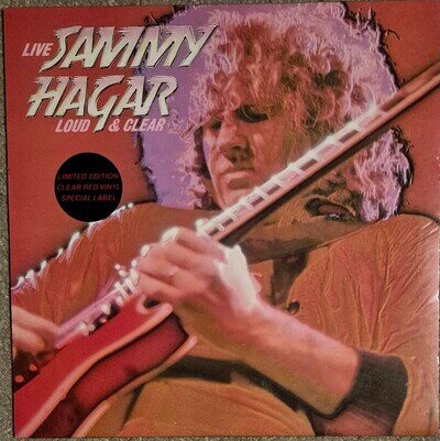 Sammy Hagar Limited Edition Red Vinyl Album - Live Loud and Clear - Van Halen