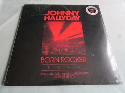 Johnny Hallyday ' Born Rocker Tour ' SEALED Vinyl Album Warner Music.