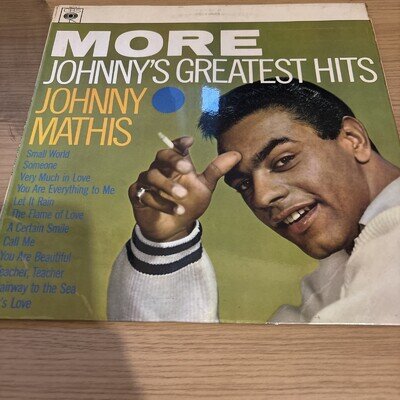 JOHNNY MATHIS "MORE JOHNNY'S GREATEST HITS" VINYL LP MONO 1959 NM