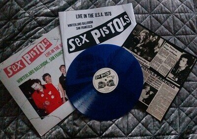 Sex Pistols Live In The USA 1978 San Francisco 12" Blue Vinyl LP Album Punk