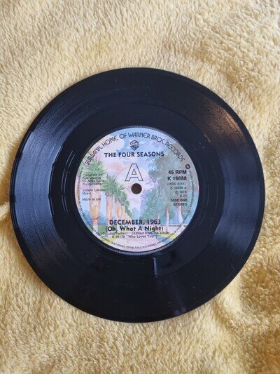 The Four Seasons 7 Inch Vinyl 1975 December 1963