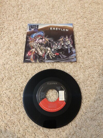 Babylon By Faster Pussycat 45 LP Vinyl Record RARE! Rock L.A. Guns Ratt Poison