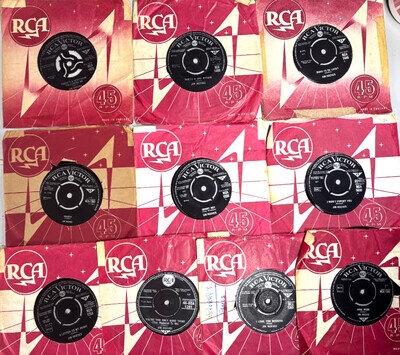 JOB LOT 9 X JIM REEVES 7" RECORDS (SEE TITLES BELOW) 1958-66