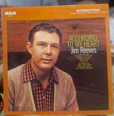 Jim Reeves vinyl LP album record According To My Heart UK