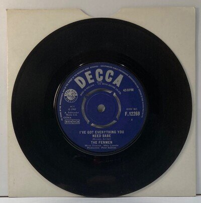The Fenmen I've Got Everything You Need Babe Jimmy Page Decca 45 Bern Elliot