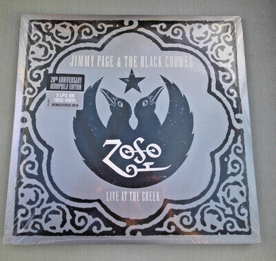 JIMMY PAGE & THE BLACK CROWS - LIVE AT THE CREEK - AUDIOPHILE - VINYLx3 SEALED