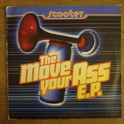 SCOOTER THE MOVE YOUR ASS EP 12" RECORD 95 EURO HOUSE HAPPY HARDCORE VG+ 💫