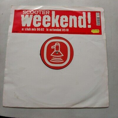 Scooter Weekend 2003 12 Inch Single Club Mix Extended Vinyl Record