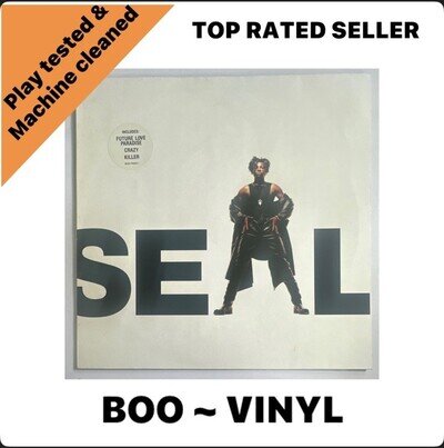 Seal Self Titled LP Vinyl Album 1991 9031-74557-1 ZTT9 EX / VG+