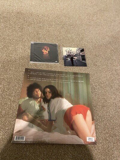 Selena Gomez Benny Blanco I said I love you first signed art card red Vinyl CD