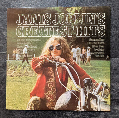 JANIS JOPLIN - Greatest Hits - UK Vinyl LP CBS 32190 - NM
