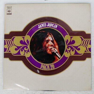 JANIS JOPLIN PACK 20 CBS SOPO13 Japan INSERT INNER SLEEVE VINYL LP