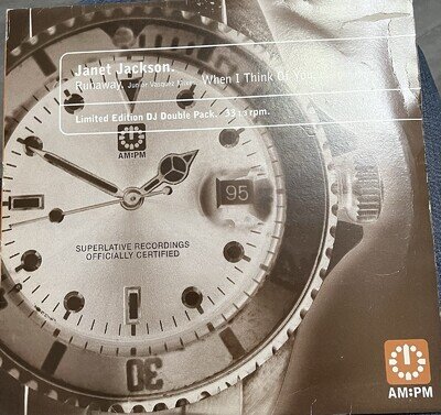 Janet Jackson Runaway/ When I Think Of You Double 12” Remixes Rare Ex Condition