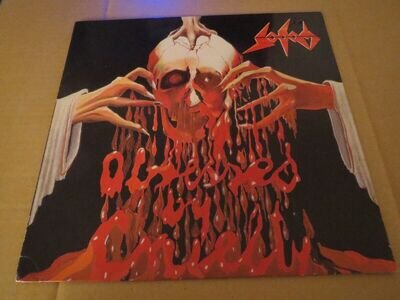 SODOM OBSESSED BY CRUELTY - AWESOME RARE FIRST PRESS LP VINYL EXODUS DESTRUCTION