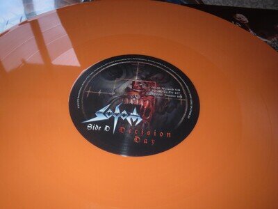 SODOM -DECISION DAY- AWESOME RARE LIMITED EDITION 2LP VINYL ORANGE GATE-FOLD