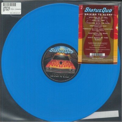 STATUS QUO - Driving To Glory (remastered) - BLUE VINYL 12"