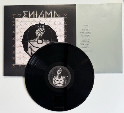 Enigma ‎A Posteriori EU 12-Track LP 2021 Reissue Black Vinyl Monochrom