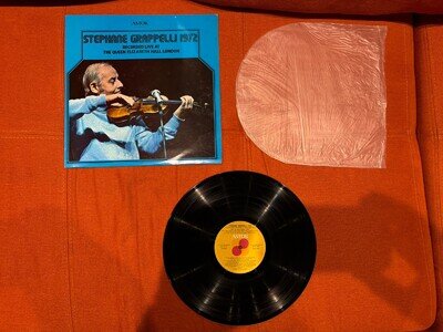 Stéphane Grappelli 1972. Live At The Queen Elizabeth Hall London, Vinyl.