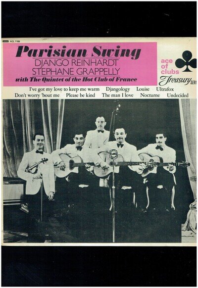 DJANGO REINHARDT STEPHANE GRAPPELLI PARISIAN SWING 1935-1939 VINYL ALBUM