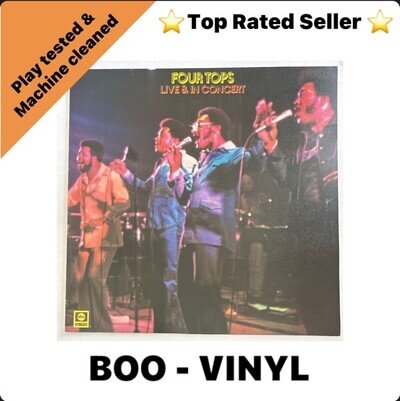 Four Tops ~ Live & In Concert Lp Vinyl Record -ABCL 5062 NM / EX Condition
