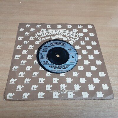 7" Single - The Four Tops, When She Was My Girl, 1981, CASABLANCA (CAN 1005)