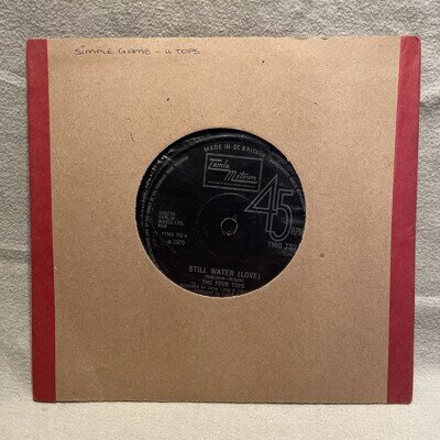Four Tops Still Water 7” vinyl single 1970 A1/B1 Motown Tamla YTMG 752