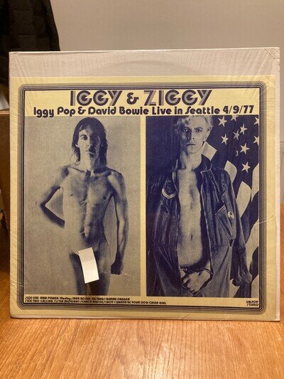 DAVID BOWIE & IGGY POP Live In Seattle 4/9/77 EX / VG+