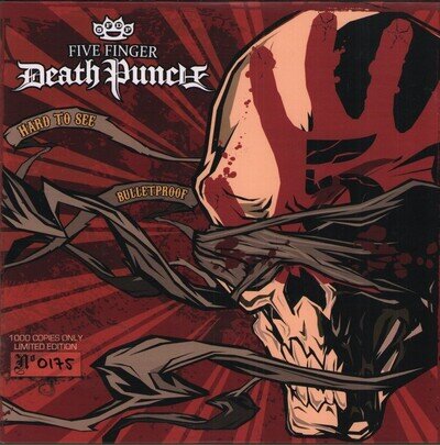 Five Finger Death Punch Hard To See 7" vinyl UK Universal 2009 white vinyl 7" in