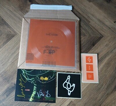 Erasure The Neon Floppy Promo Discs 7 Inch Vinyl Signed Promo Card Mint New