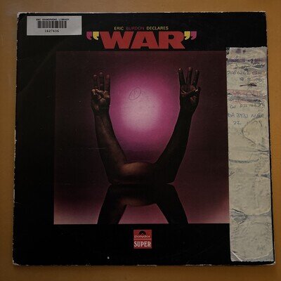 Eric Burdon - Eric Burdon Declares "War" - 1970 First Press VG+/G+