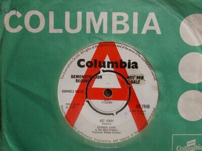 EX UK DEMO COLUMBIA 45 - GEORGIE FAME/BLUE FLAMES - "GET AWAY" /"EL BANDIDO"