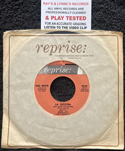 Dean Martin – La Giostra (The Merry-Go-Round) 7'' Vinyl USA 1964 TESTED EX VIDEO
