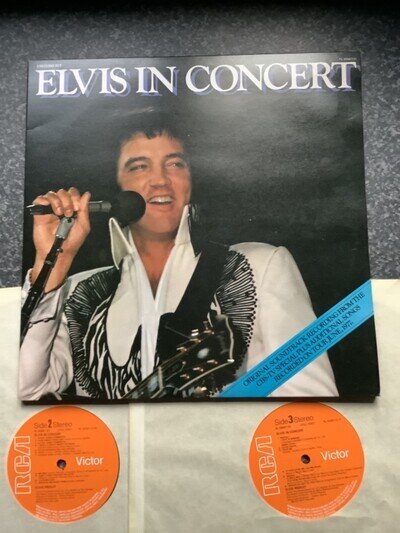 Elvis Presley 'Elvis In Concert' 2 x Vinyl LP RCA Records G/Fold 1st Press 1977